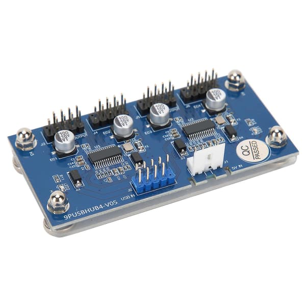 9-pinners USB Header Skjøtekabelkort 1 til 4 USB2.0 Hub-kontakt Datatilbehør
