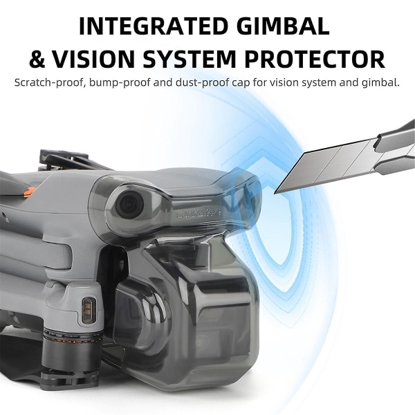 For Air 3 Lens Cover, Gimbal Sensor integrert beskyttelsesdeksel Bærbar multifunksjon