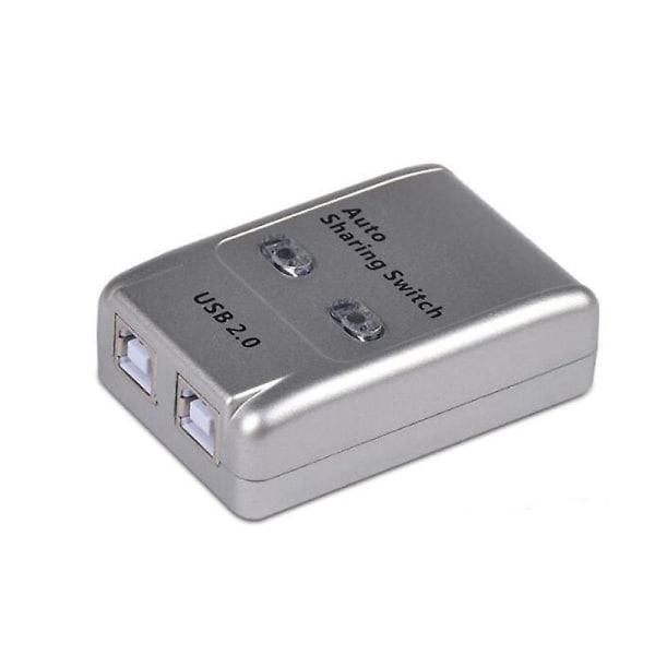 USB 2.0 automaattinen jakamiskytkin 2-porttinen keskitinsovittimen kytkin 2 kpl tulostimelle USB kytkinlaitteiden tuki