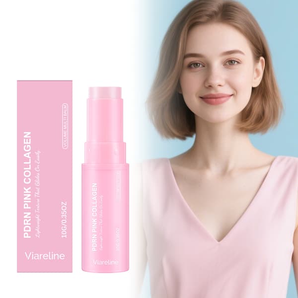 2 stk. Viareline Pink Multi-Effect fugtighedsstift fugter tør hud og efterlader den blød og glat. 2Pcs