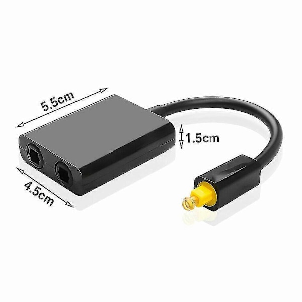 Optisk Kabel Splitter Adapter (LS49) 1 Input Han Til 2 Output Hun