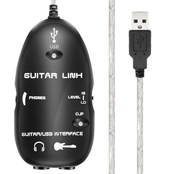 Guitar til USB Interface Link Kabel Adapter / PC Optagelse CD Studio Laptop