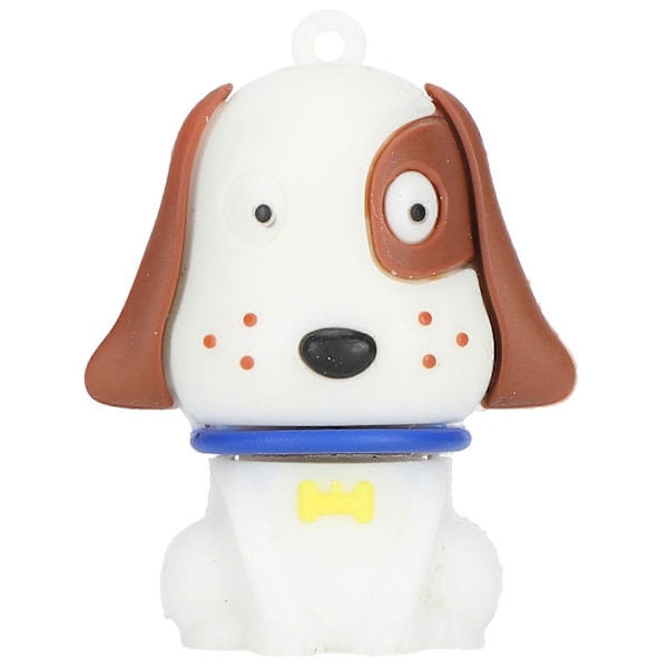 USB Flash Drive Sød Tegneserie Sort Hvide Prikker Ansigt Hundeform Bærbar Lagerhukommelse 128GB YEMMA
