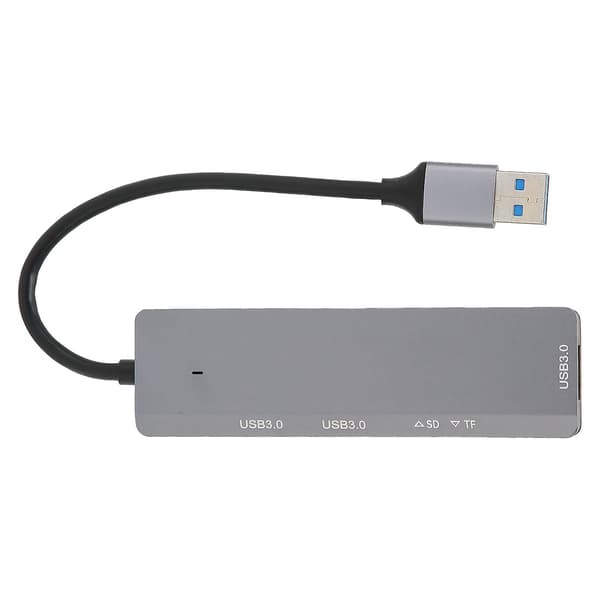 USB Hub 5Gbps 3 USB3.0 Porte Lager- og hukommelseskortlæser Hurtig varmeafledning USB-splitter i aluminiumslegering til PC
