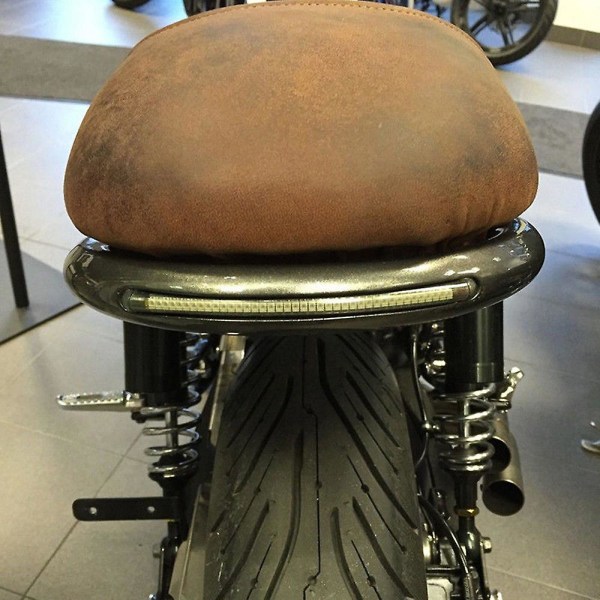 1 stk Motorcykel Rød Gul Misfarvning Led Scrambler Brems Baglygte Blinklys Nummerpladelys Til Bobber Cafe Racer