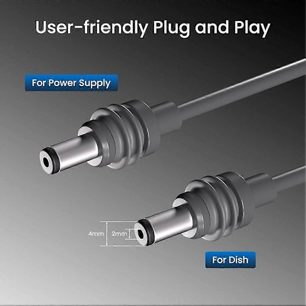 Strömkabel för Mini Power Laddning, Ersättningsströmkabel för Mini Kabel för Mini Power DC B