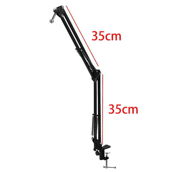Mikrofonarmstativ 75cm Hög Bordsskiva Boom Mic Upphängningsfäste För Blue Yeti Pro Usb Mic