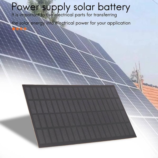 Højkvalitets 18v 2,5w polykrystallinsk lagret energi Power Solpanel Modul System Solceller Cha