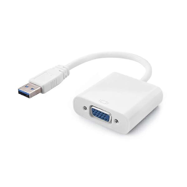 USB 3.0 till VGA Multi-Display Adapter Kabel Konverter Extern Video Grafikkort