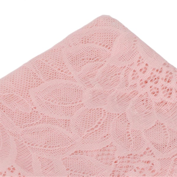 Spetsband 23cm Bred Nylon Hög Elasticitet Mjukt Används Ofta Klädtillbehör för Skor Hattar Sömnad Rosa YEMAA