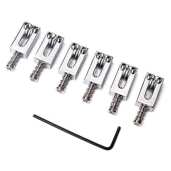 7 st 10,5 mm rostfritt stål gitarr tremolo bro sadel för Strat Tele elektrisk gitarr bro