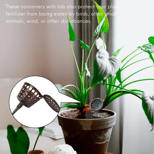 100 stk. planteskolelåg Bonsai-planteværktøj Haveudstyr Haveplanteskolekurv Automatisk pottekasse