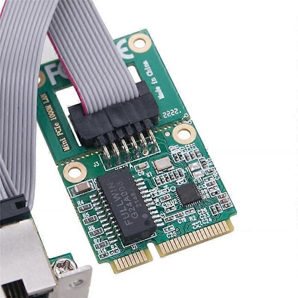 Nytt Mini PCI-E Nätverkskort 1000Mbps Gigabit Ethernet NIC Adapter RTL8111F PCI 10/100/1000M RJ45 LA