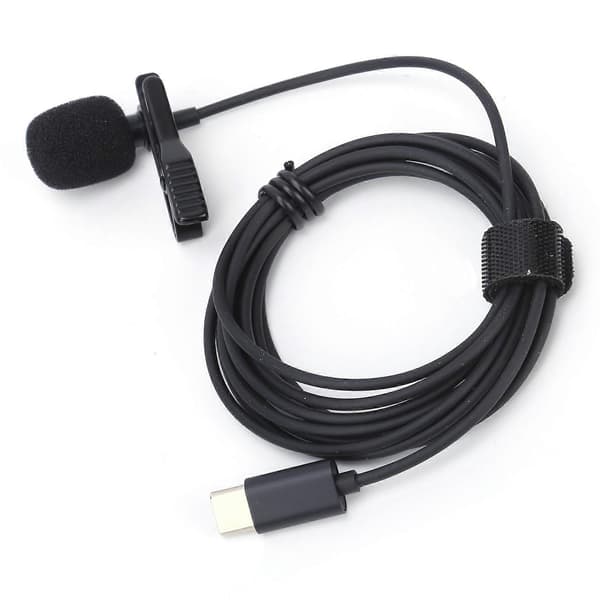 Trådløs Lavalier Mikrofon Lille Klips På Lapel Lav Mic Mini Bærbar til Live Broadcasting