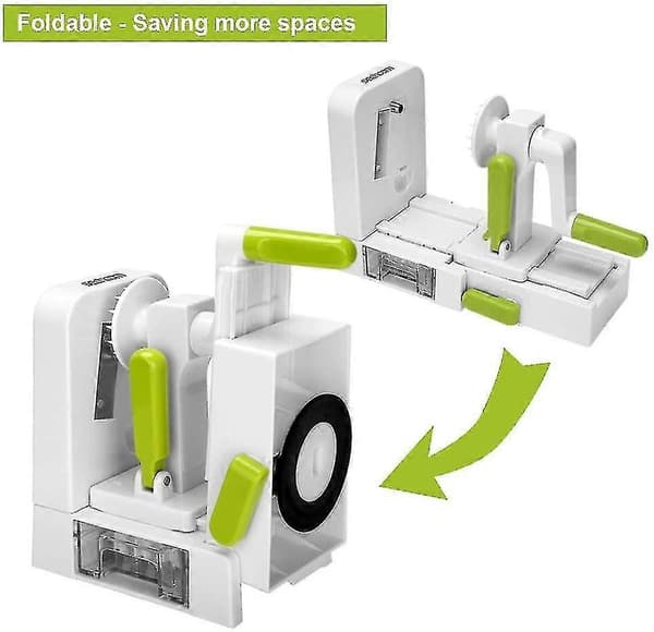 Spiralizer 4-bladet Grøntsags Spiralizer Foldbar Spiral Skærer Zucchini Noodle Veggie Pasta Spaghetti Maker
