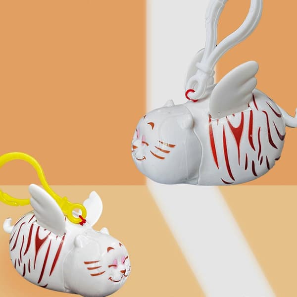 Fly Tiger Nøglering Charms Søde Nøgleringe Chubby Fat Tiger Pyntepose