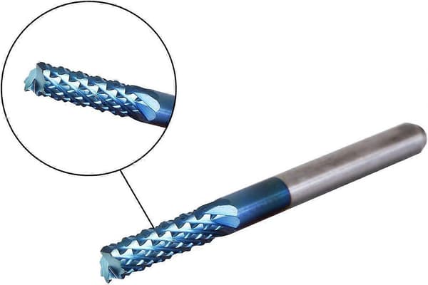 SainSmart 10 st Nano Blå CNC Fräsbits, 1.5-3.175mm, 1/8 Skaft