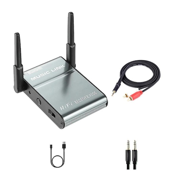 Aux Audio Bluetooth-modtager Lossless Audio Adapter Hifi Bilnavigation Opkald Rca Trådløs Retro Spe