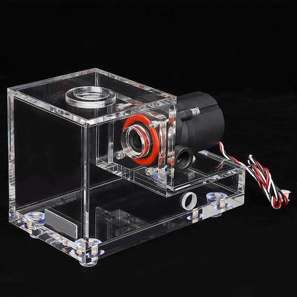 Transparent PC Vattenpump med Akryl Kyltank - 600L/H