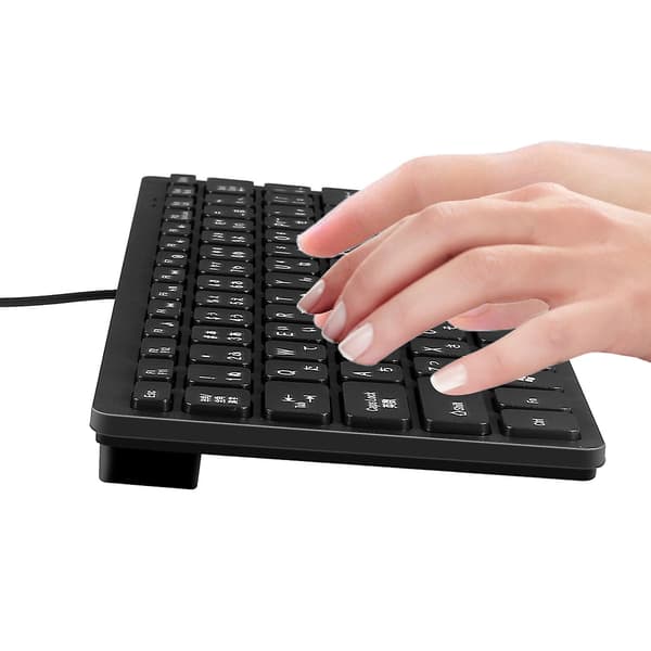 Trådløst USB Japansk/Engelsk tospråklig tastatur for /Windows PC/Bærbar PC/IOS/Android