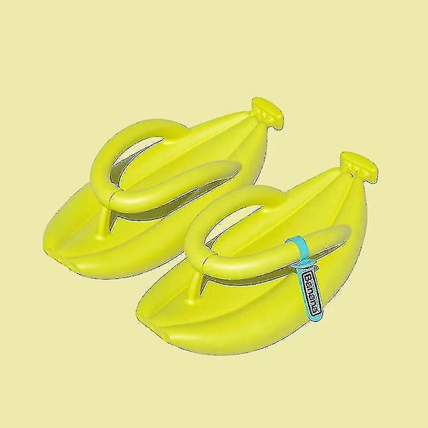 2023 Nye Banan Designer Personlighet Tøfler Søte Innendørs Og Utendørs Strand Solid Flip Flops Dame Sandaler Sko Slides-c