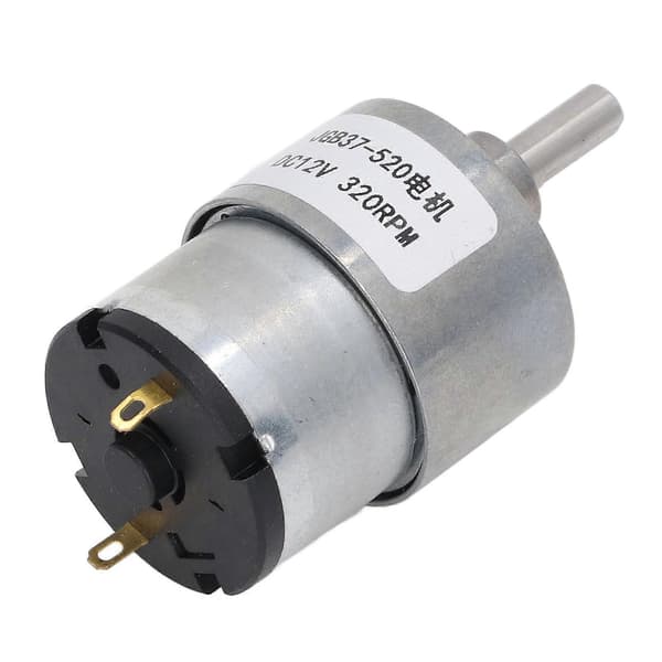 Gearmotor DC 12V Hastighedsreduktionsgearmotor med Hall-encoder til robotudstyr 320RPM YEMAA
