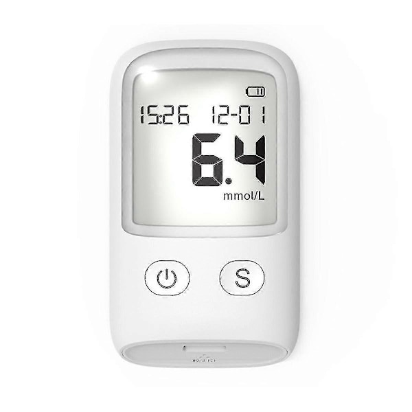 Hemoglobinmätare Hemoglobin Testkit Glucometer Mäter Blodsocker, 50 Test-B17