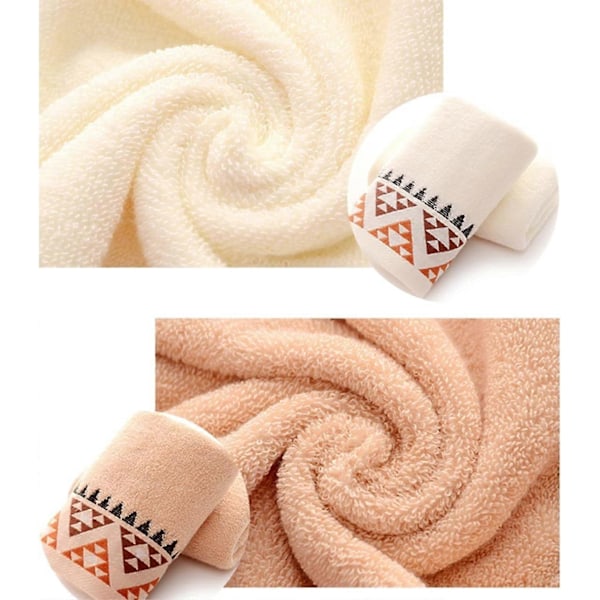 4-pack 100% Bomull Handdukar Badhanddukar Set - Multifunktionella Handdukar med