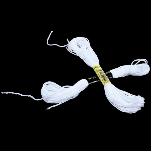 36x valkoinen ankkuriristi neula puuvilla kirjonta lanka lanka vyyhtit ompelu askartelu