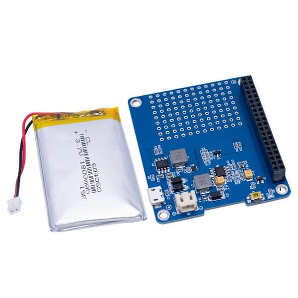 UPS HAT Board for Raspberry Pi 3B+ Litiumbatteri Utvidelseskort