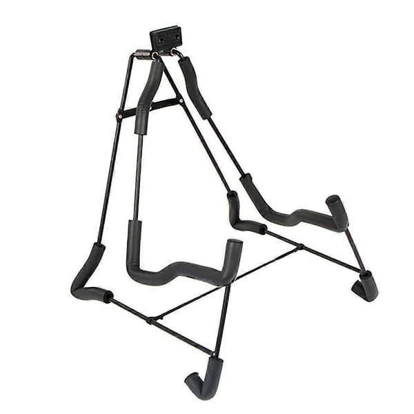 Gitarrstativ Vikbart Universal A-Ram Stativ Gitarr Tripod Justerbar för Alla Gitarer Akustisk Clas