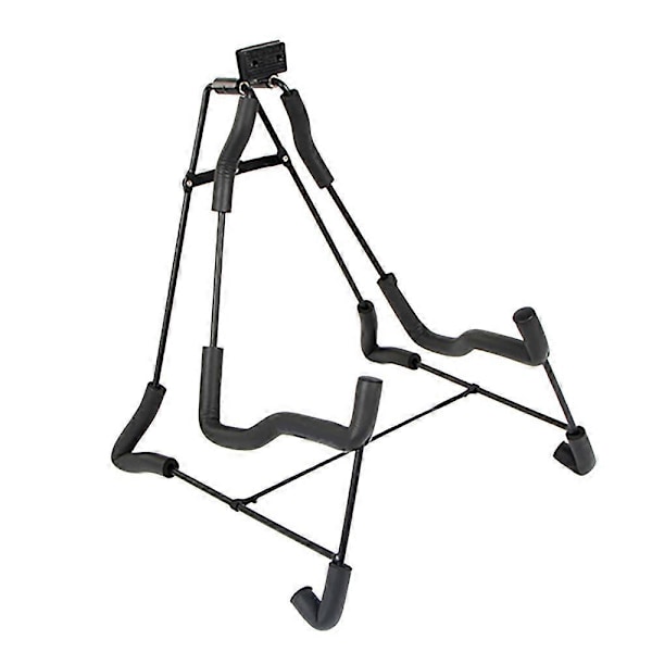 Gitarstativ Folds Universal A-Ramme Stativ Gitar Tripod Justerbar for Alle Gitarer Akustisk Clas