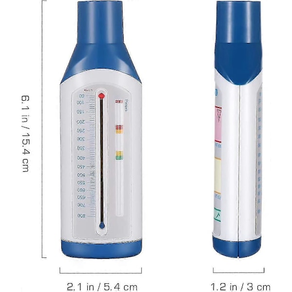 Personlig spirometer peak flow-måler for lungefunksjonstesting - ekspiratorisk flow-måler - spirometrienhet