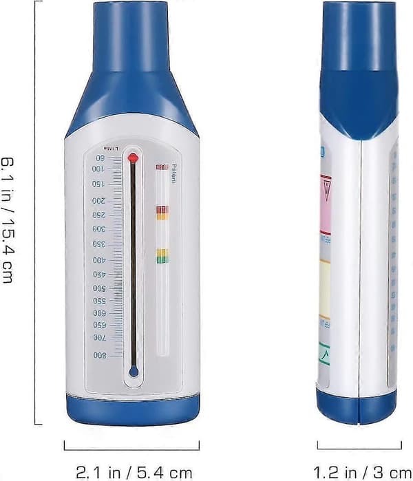 Personlig spirometer peak flow-mätare för lungfunktionstestning - Exspiratorisk flödesmätare - Spirometrianordning
