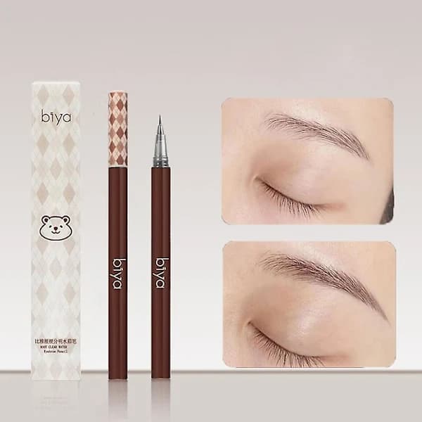 BIYA Eyebrow Pencil Waterproof Eye Makeup Eyebrow Pen Creates Natural Looking Eyebrows Makeup Tool Brown Style B