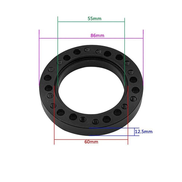 Ratstyrenav Hub 1/2 Tomme Afstandsstykke Ratstyrenav Boss Kit Adapter Afstandsstykke 13mm