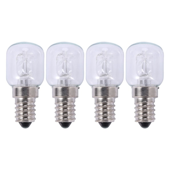 4x E14 High Temperature Bulb 500 Degrees 25w Halogen Bubble Oven Bulb E14 250v 25w Quartz Bulb