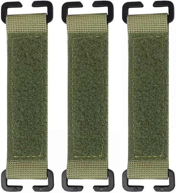 3 stk. taktiske merker Molle-feste, taktiske Molle-strips Molle Hook Loop Panel for merker ryggsekker