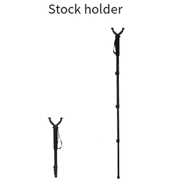 Justerbar Høyde Monopod i Aluminium Legering for Jakt, Bærbar Jakttilbehør med Anti-Tapte Funksjon