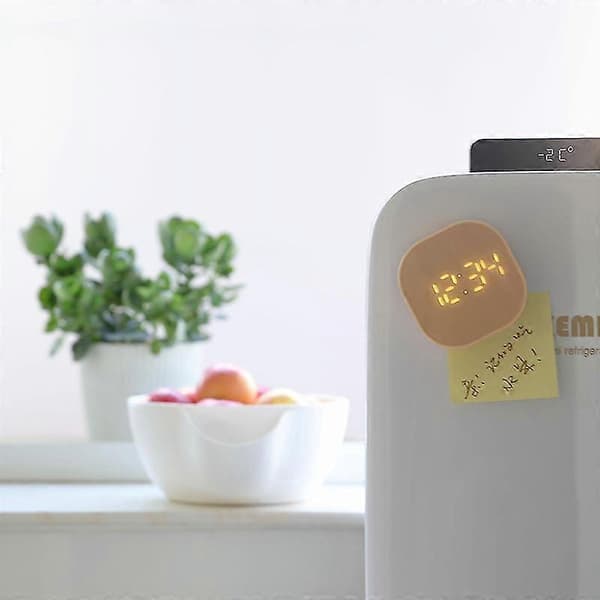 Duschväggklocka med temperaturvisning, sugkopp, kök och badrum, pekskärmstimer