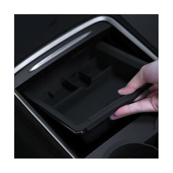 Blå Mittkonsol Organizer Mitt Armstöd Organizer Mitt Förvaringslåda för Model 3 Model Y