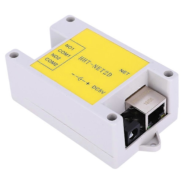 IP Nettverksrelémodul 2 Kanal Fjernkontroll for Smart Hjem Kontroll DC5V HHT NET2D YEMAA