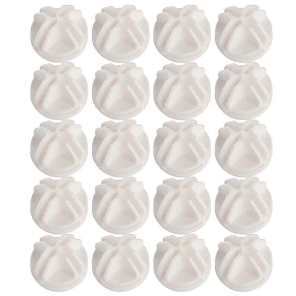 20 st Grid Cube Connector Abs-kopplingar för trådkubförvaringshyllor (Vit)-Bra
