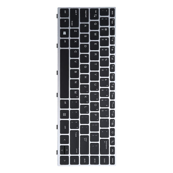 Baggrundsbelyst bærbar tastatur til Hp Elitebook 840 G5 846 G5 745 G5 Us Version Sort