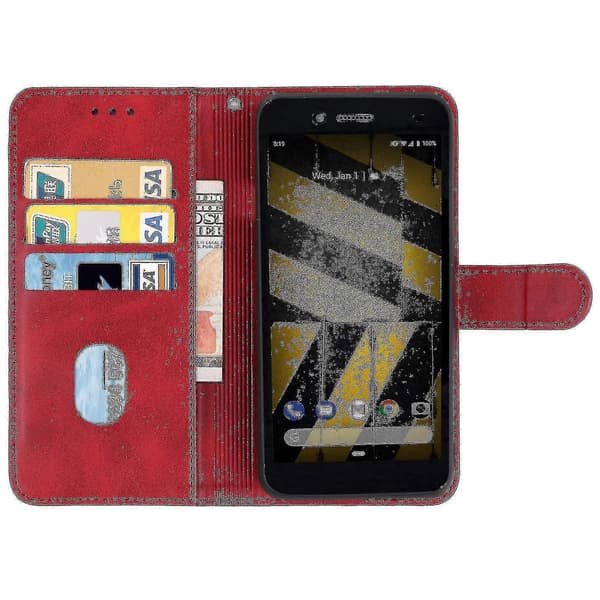 Läder Telefonfodral För Cat S42
