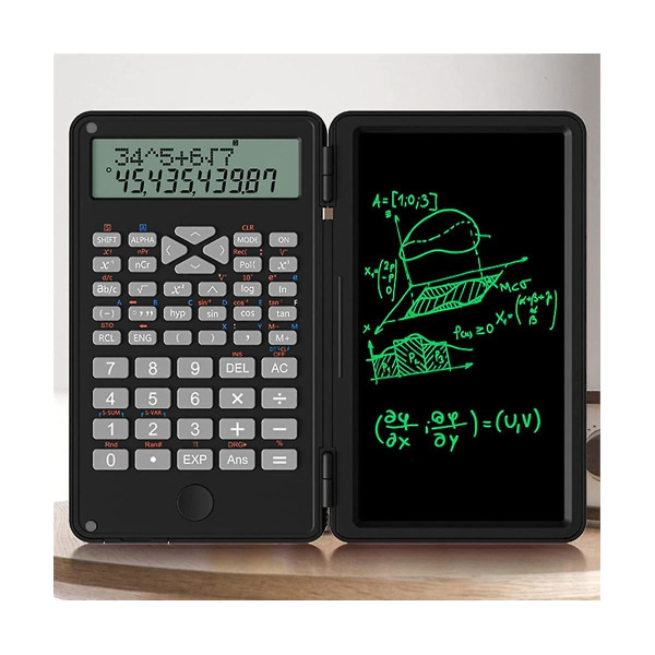 Vitenskapelige kalkulatorer, 12-sifret LCD-skjerm lommekontorkalkulator for hjemmeskole Meeti