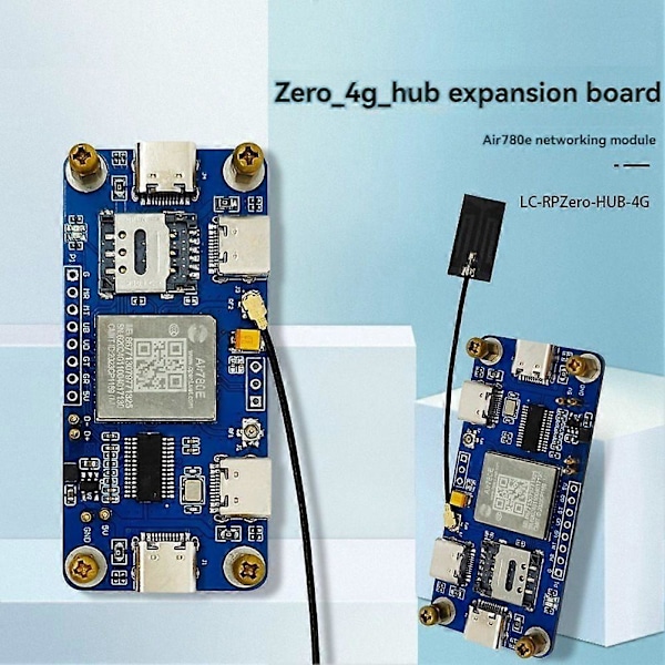 4G HUB Utbyggnadskort Air780e Nätverksmodul 4G CAT1 LTE Ethernetmodul för Zero Dedicated