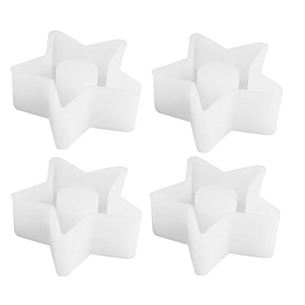 Silikonform Lysestake, Ferieform Lysestake, DIY Silikon Lysformer Stjerner, Resin