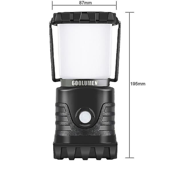 600 Lumenin Kirkkain Ladattava LED-lyhty