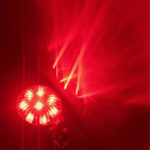 Moottoripyörän 12V LED-takavalot Punainen linssi Retro-jarruvalolle